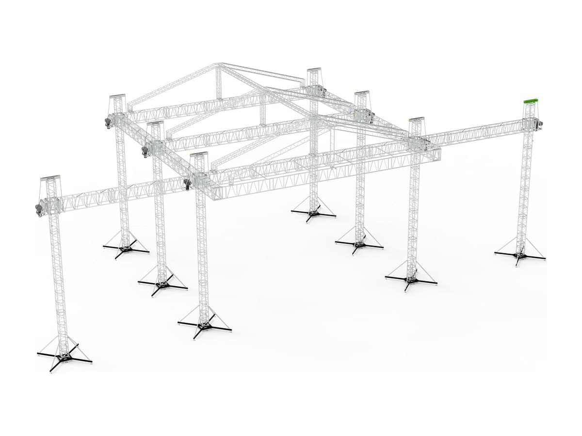 Roof Systems 76x52 Üçgen Çatı 16x12x12 m